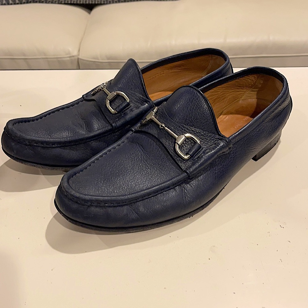 COPY - Men’s Gucci Loafers Size 10-Navy Blue